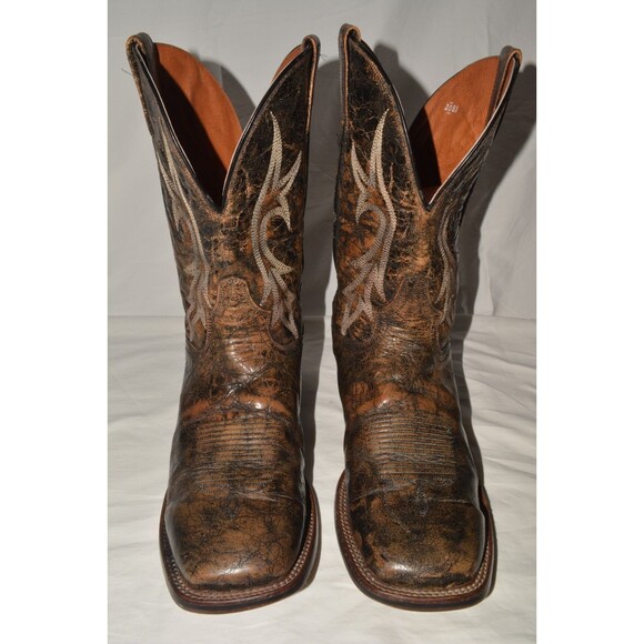 Dan Post Men’s Western Cowboy Boots DP6941 12 EW Brown Distressed Leather - Picture 3 of 9